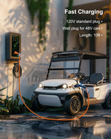 Charging Power Cord Fits for Evolution ICON EV Golf Carts, 120V 3 pin Golf Cart Charge Cable Assembly Replace 2.04.0620 ST-031016-PT NXQWLL