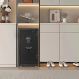 ISLANDSAFE 1200°F 40 Minutes Fireproof and Waterproof Safe Box, Digital Fire Proof Safe with 3 Spoke Detachable Handle, Personal safe for Home Office Money Gun (3.5 Cubic Feet Grey) ISLANDSAFE