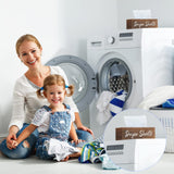 Blulu Dryer Sheet Holder for Laundry Room Wooden Dryer Sheet Container Dryer Sheets Dispenser Box Wooden Container Modern for Organizing Fabric Laundry Pods, 7.87 x 4.72 x 2.75 Inches Blulu