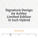 Signature Design by Ashley Limited Edition Plush 12 Inch Hybrid Mattress with Gel Memory Foam and Edge Support for Cool Sleep and Pressure Relief, California King Signature Design by Ashley