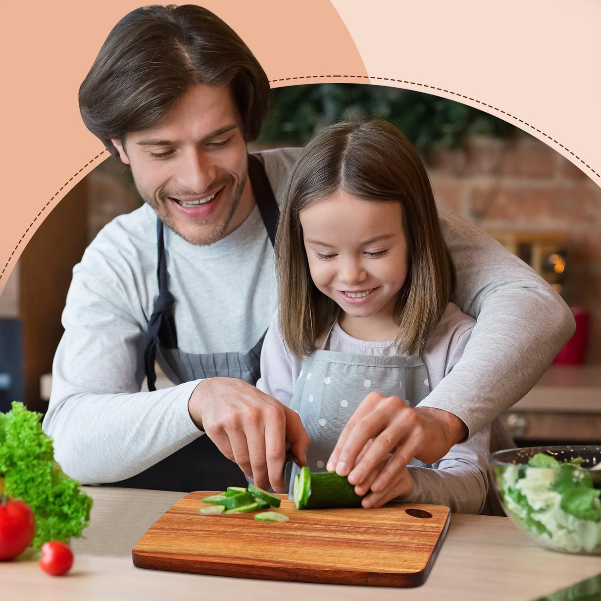 FoldTier 12 Pcs Bulk Wooden Cutting Board Small Kitchen Charcuterie Board with Handle Blanks Serving Cutting Board Tray with Oval Hole in Corner Housewarming Gift, 8 x 6 Inch(Acacia Wood) FoldTier