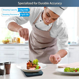 Homebuds Food Scale, 33lb/15kg Digital Kitchen Scale, Weight Grams and Ounces in 1g/0.1oz Precision for Baking and Cooking, LED Display, 3*AAA Batteries Included, Tempered Glass, Blue HomeBuds