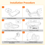 GZYSINFLA Inflatable Bubble Tent House Outdoor Transparent Commercial Grade Tarpaulin PVC Tent Bubble Clear House with Blower Clear Dome Balloon Garden Tent, 10FT Diameter Bubble, 6FT Tunnel GZYSINFLA
