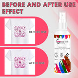 GEKIXUTP 200 ml Sublimation Spray for Cotton Tshirts,Sublimation Coating Spray for T-Shirts,Canvas, Polyester Fabric,Quick Dry, High Gloss,Polyester Spray for Sublimation GEKIXUTP