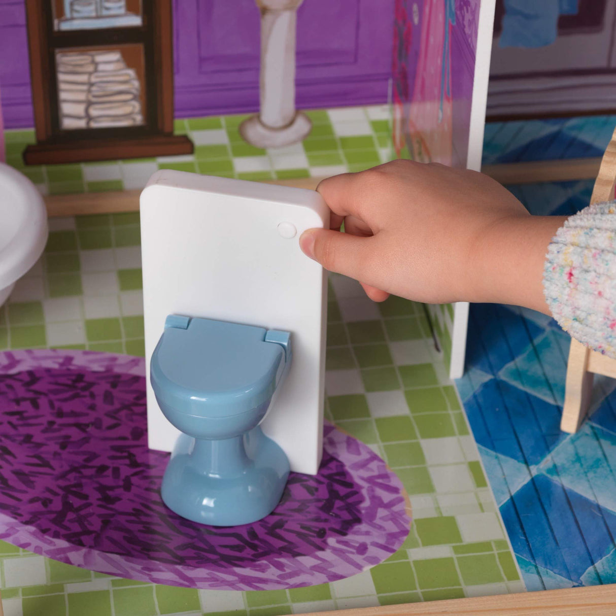 KidKraft My Dreamy Wooden Dollhouse with Lights and Sounds, Elevator and 14 Accessories, Gift for Ages 3+ KidKraft