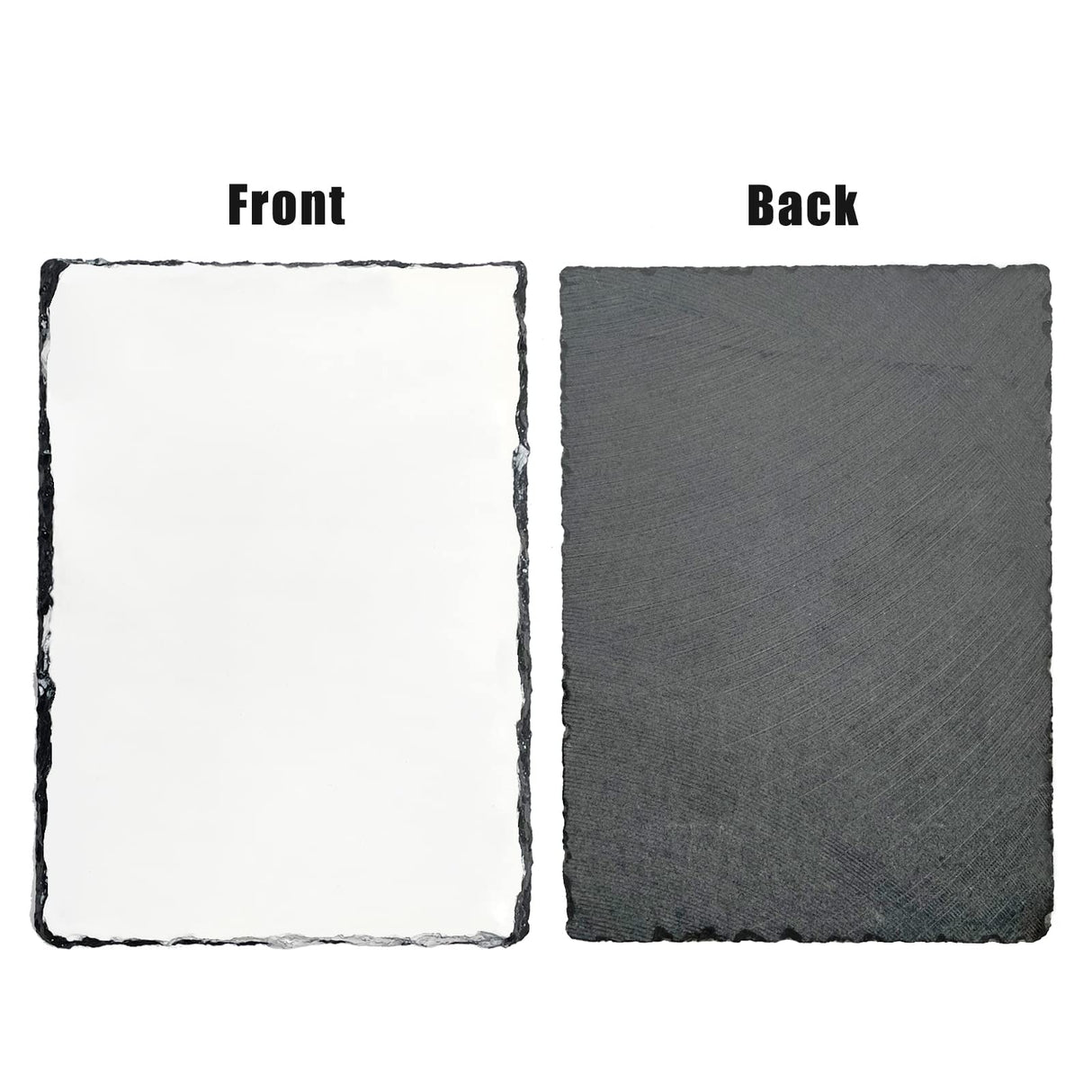 LYHLYA Sublimation Blank Slate Rock 5.9" x 7.8" Customized Memorial Frame with Display Stands Sublimation Personalized Picture Frame for Heat Transfer Printing (15x20cm Rectangle Shape) LYHLYA