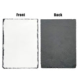 LYHLYA Sublimation Blank Slate Rock 5.9" x 7.8" Customized Memorial Frame with Display Stands Sublimation Personalized Picture Frame for Heat Transfer Printing (15x20cm Rectangle Shape) LYHLYA