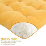 Non-Slip Rocking Chair Cushion, Premium Tufted Rocker Seat Back Pad with Ties, Sturdy &Comfort Thick Padding Pillow Chair Mat Cushions for Outdoor/Indoor Office Car Home Dining Room Kitchen Patio-Pink ChezMax