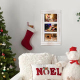 RiteSune 3 Picture Frames 4x6 for Wall, Photo Collage Frame Present for Birthday, Rustic Photo Frames for Home Wall Decor（White RiteSune