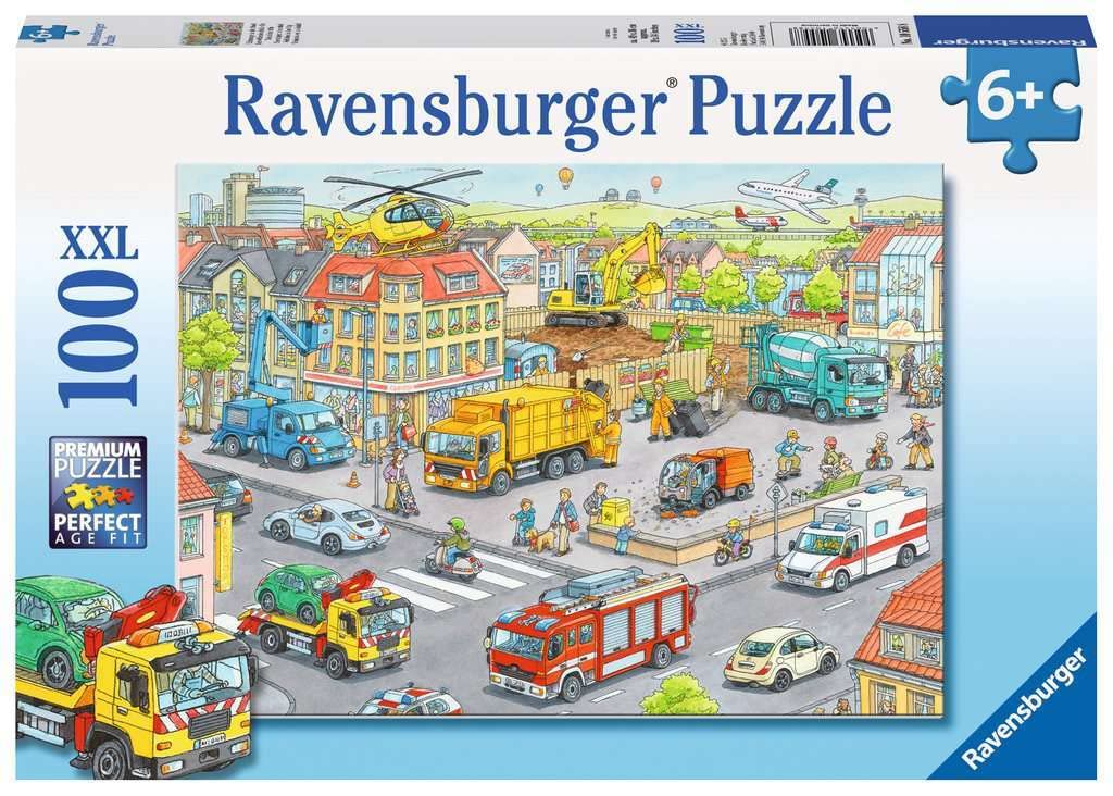 Ravensburger Vehicles in The City Jigsaw Puzzle (100 Piece) Ravensburger