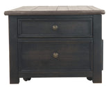 Signature Design by Ashley Tyler Creek Rustic Farmhouse Lift Top Coffee Table with Drawers, Brown & Black Signature Design by Ashley