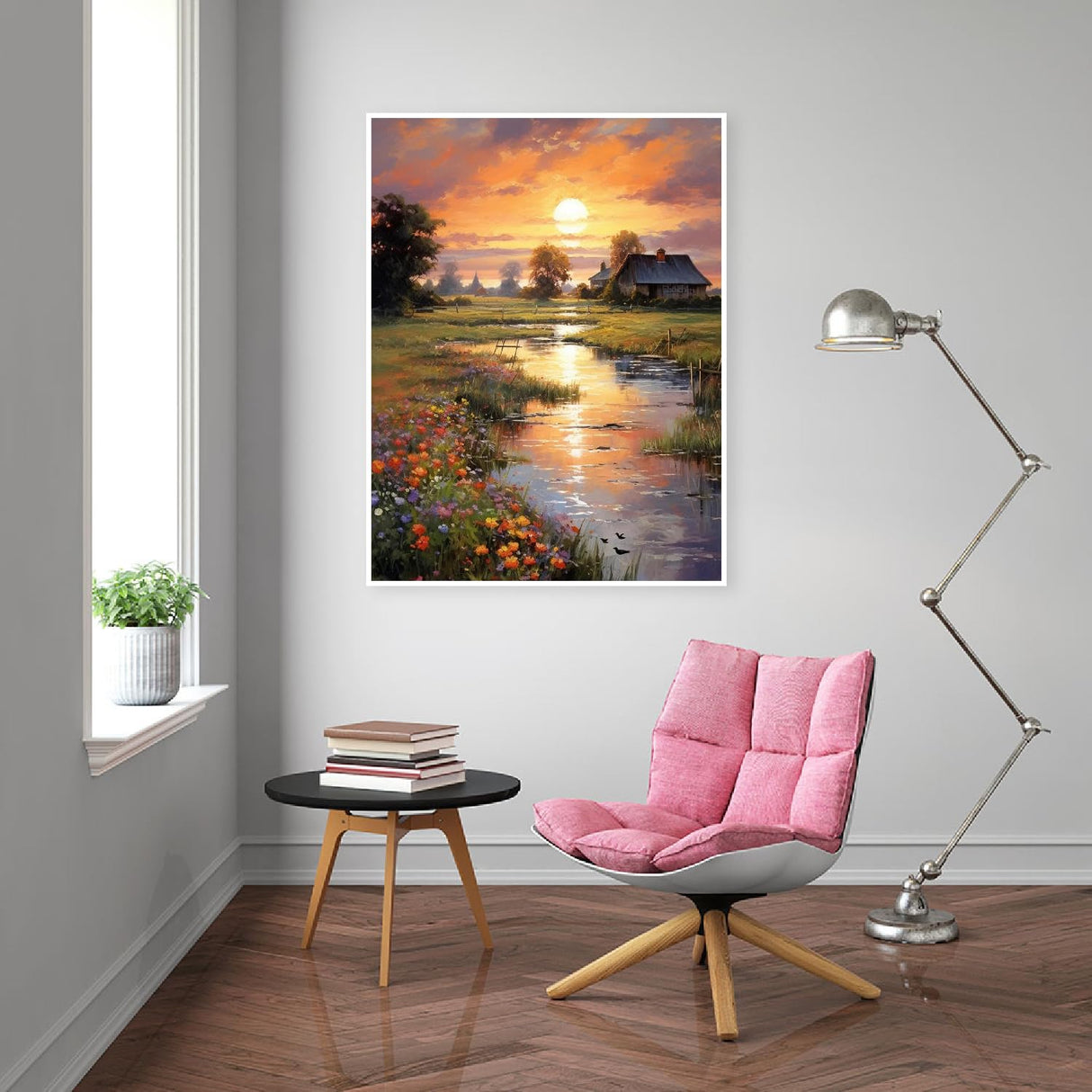 Eiazuiks Diamond Painting Kits for Adults, Sunset 5D DIY Diamond Art Kits Full Drill Diamond Dots for Gift Wall Decor and Relaxation Gem Arts 12x16 inch Eiazuiks
