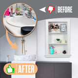 Houseables Recessed Wall Niche, Recessed Medicine Cabinet, Medicine Cabinet Insert, In Wall Shelf, Bathroom Niche, Insert for Drywall, Between Studs Shelf Replacement, Without No Mirror, 14x24 (17x27) Houseables