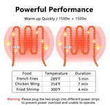 Commercial Deep Fryer with Basket for Restaurant or Home Use, Detachable Large Capacity Stainless Steel Countertop Electric Oil Fryer with Temperature Control Swinod