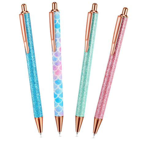 Epakh Writing Instrument Stainless Steel Weeding Pen, 4 Piece, Retractable, Air Release, Bubble Removal, DIY Craft Project, Bright Color Epakh