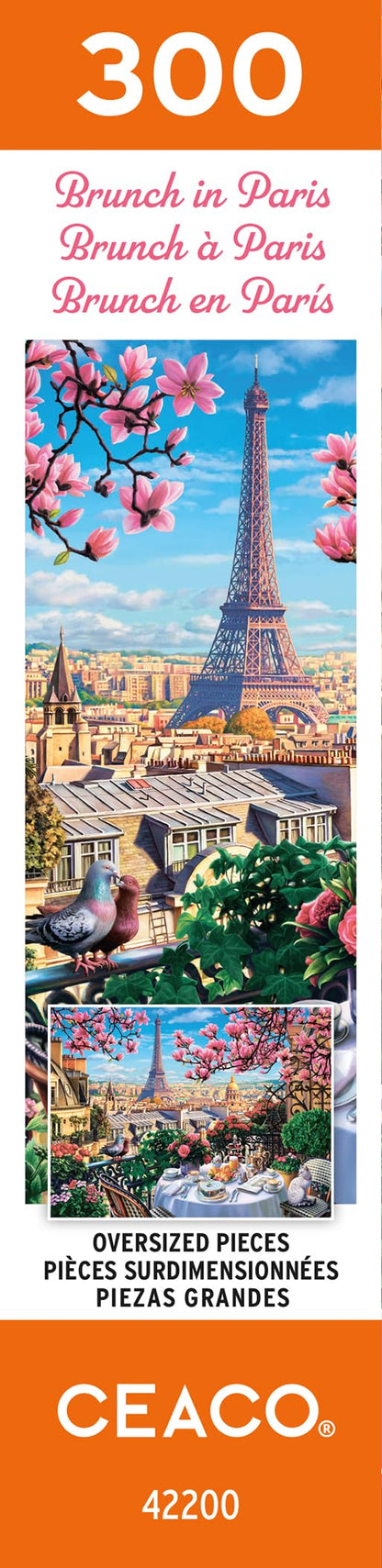 Ceaco - Brunch in Paris - 300 Oversized Piece Jigsaw Puzzle