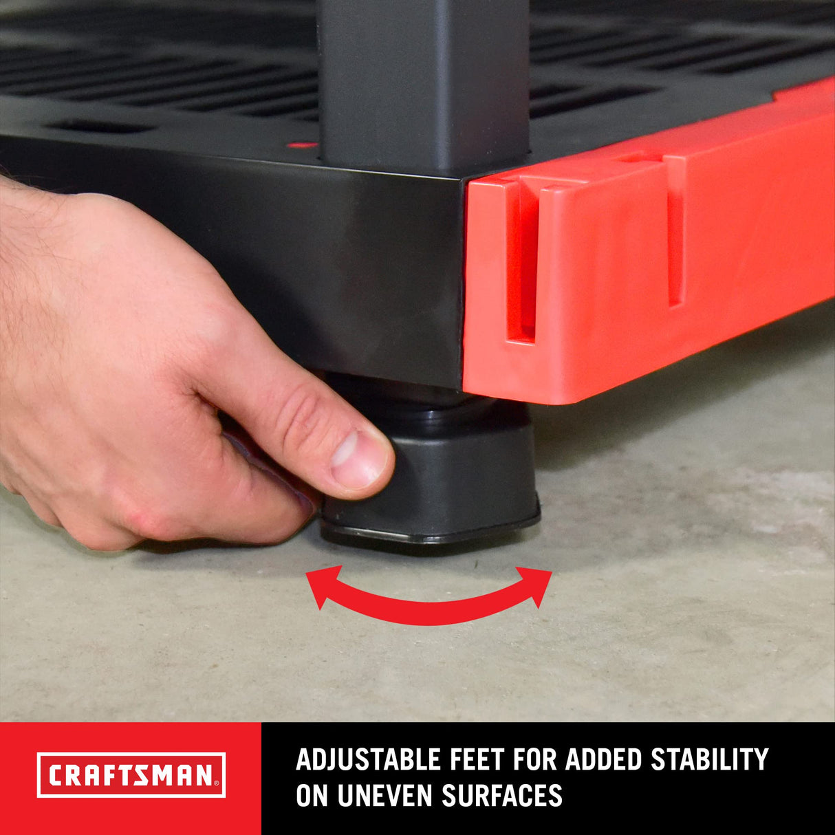 CX Craftsman, 4-Tier Highly Durable Storage Rack, 200lbs/shelf, (55”H x 40”W x 24”D), Interlocking Shelving Unit and Weather-Resistant Design, American Made Garage Shelf CX