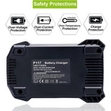 P117 Dual Chemistry Fast Charger Replace for Ryobi 12V-18V Lithium NiCad NiMh Battery Ryobi 18-Volt One+ P102 P108 P189 P197 P103 P105 P107 P190 P191 PBP002 PBP005 Qbmel