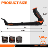 JORGENSEN Wood Plane, Professional Surform Plane, Zinc Alloy Die Casting Body, 65MN Sharp Blade, Wood Shaver Tool for Woodworking Rasp - Ergonomic Soft Grip Handle Jorgensen