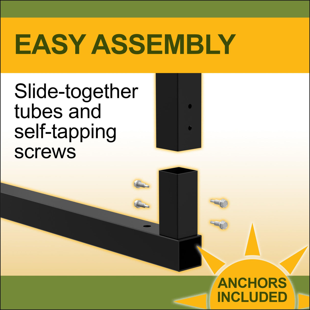 New Yard 12 x 20 x 7 ft Heavy Duty All Steel Carport – All-Weather Steel Canopy Shelter and Steel Frame for Cars, Trucks, Boats, and Outdoor Equipment NEW YARD