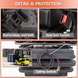 Universal Tractor Suspension Seat with Adjustable Angle Back,Armrest And Safety Belt,for Linde Forklift Tractor,Excavator Skid Loader Backhoe Dozer Telehandler TICSEA