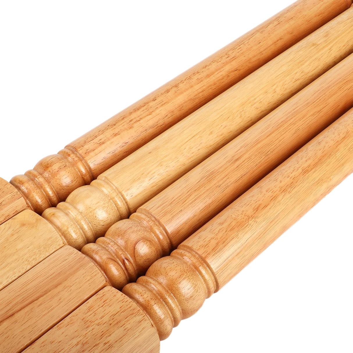 tonchean 28 inch Furniture Legs 4 Pack Turned Farmhouse Table Legs Set DIY Wood Legs Round Farmhous Legs Replacement Coffee Table Bench Dining Legs Varnish Coated tonchean