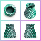 INLAND Micro Center Dual Color Silk PLA 3D Printer Filament 1.75mm - Gray to Green Color Change - Coextrusion Silk Filament - Dimensional Accuracy +/- 0.03mm - 1kg Cardboard Spool (2.2 lbs) INLAND