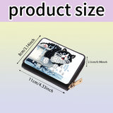 BAYUNOE Diamond Art Painting Credit Card Holder Anti-demagnetization Wallet with Zipper Business Accordion Card Wallet for Women Men Travel-Cat BAYUNOE