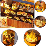 DIY Miniature House Kit with LED Light,Japanese Style Dollhouse Miniature House Kit,Mini House kit Ideal Gifts for Birthday Christmas CHOOYIH