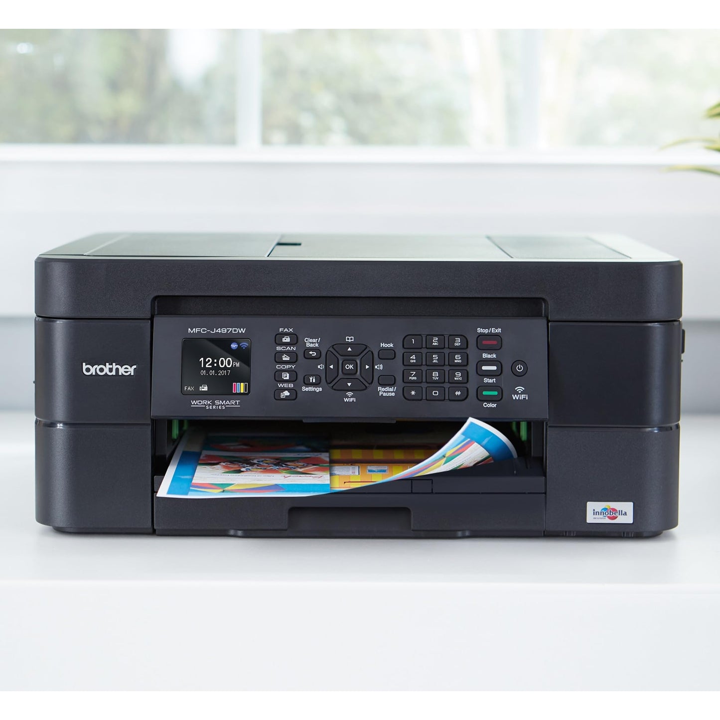 Brother MFC-J497DW Inkjet Multifunction Printer - Color - Plain Paper Print - Desktop