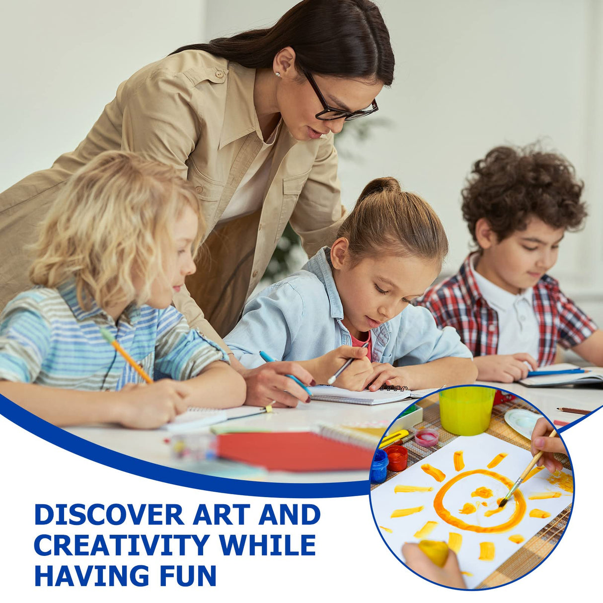 Sherr 300 Sheets 3 Sizes Painting Paper 90 lb/ 160 GSM White Artist Drawing Writing Paper for Kids Students Painting Beginners Artists Drawing Sketch, 5 x 7, 6 x 9, 9 x 12(Watercolor) Sherr