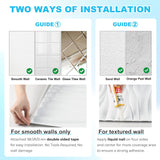 STICKGOO Wave Wall Panels for Interior Wall Decor, White 3D Wall Panels Accent Wall, Paintable 3D Wall Decor Covering Panels for Living Room Bedroom, Pack of 12 Tiles STICKGOO