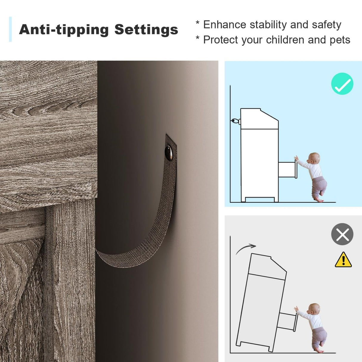 GlouMod Farmhouse 7 Drawers Dresser for Bedroom，Wooden Dresser with LED Light & Power Outlet, Tall Dresser Wide Chests of Drawers, Storage Organizer for Living Roon, Entryway, Closet, Gray Dresser GlouMod