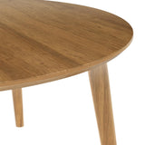 Plank+Beam Mid Century Modern Coffee Table, 36 Inch Wood Coffee Tables for Living Room, Round Center Table, Cocktail Table for Small Spaces, Pecan Plank+Beam