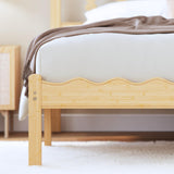 ZIYOO Solid Bamboo Wood Full Size Bed Frame with Headboard, 14 inch Platform Bed Frames Full No Box Spring Needed with Steel Slats, Sturdy and Stable, Easy Assembly, Noise Free ZIYOO