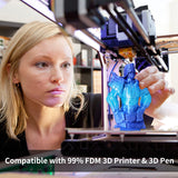 SIKENHO 3D Printer Filament, PLA Filament 1.75mm Silk Green Shiny Blue PLA Filament, 3D Printing Filament 1kg Spool (2.2lbs), Dimensional Accuracy +/- 0.02mm, 3D Filament 1.75 Fit Most FDM Printer SIKENHO