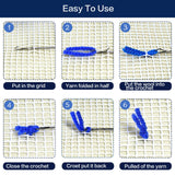 LAPATAIN Latch Hook Kits for DIY Throw Pillow Cover,Needlework Cushion Cover Hand Craft Crochet for Great Family 17X17inch Christmas Hat LAPATAIN