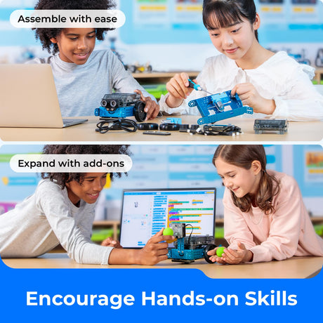 Makeblock mBot2 Coding Robot for Kids, AI Learning Support Scratch & Python Programming, Robotics Kit for Kids Ages 8-12 and up, Building STEM Robot Toys Gifts for Boys Girls Makeblock