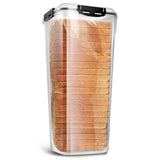 Tafura Bread Container - 5.8 Liter BPA Free Plastic Bread Box - Container/Holder for Homemade Loaves and Baked Goods with Black Airtight Lid Tafura