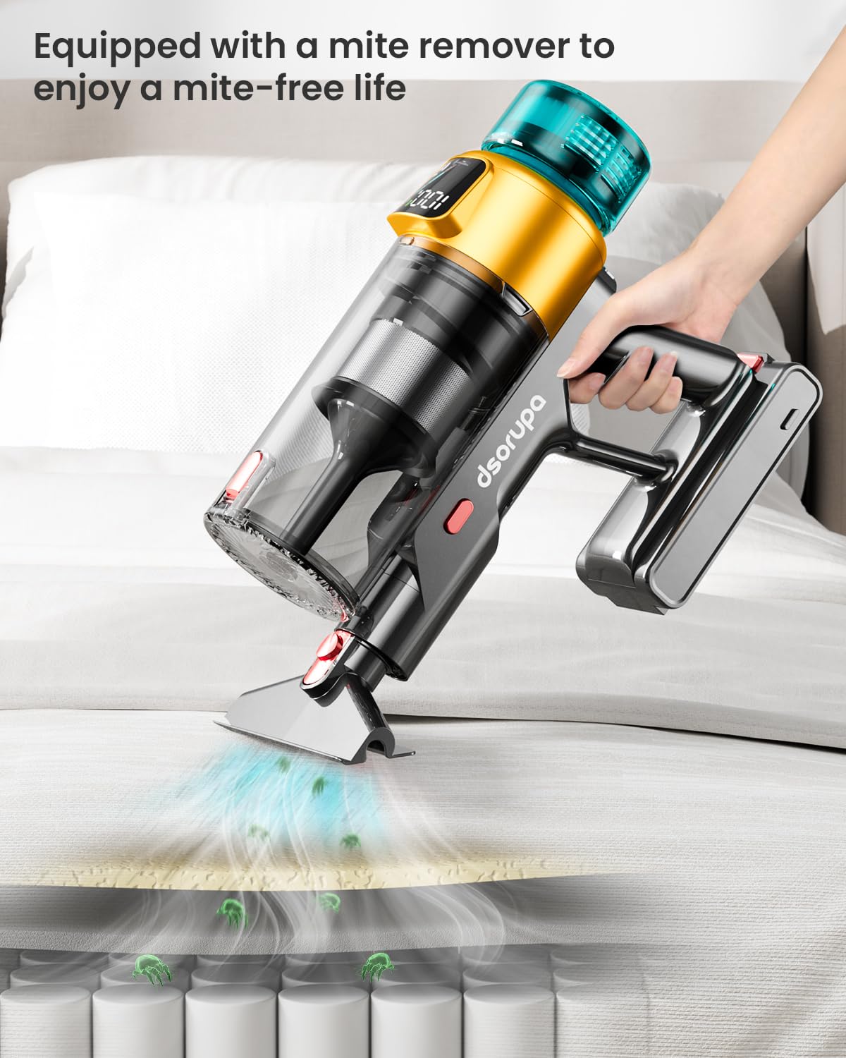 Cordless Vacuum Cleaner, 550W 45KPA 70Mins Vacuum Cleaners for Home, Stick Vacuum with Charging Dock Station, Anti-tangle Wireless Vacuum, Rechargeable Cordless Vacuum for Pet Hair/Carpet/Hard Floor dsorupa
