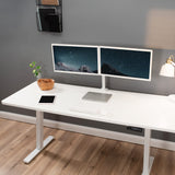 VIVO Universal 71 x 30 inch Table Top for Standard and Sit to Stand Height Adjustable Home and Office Desk Frames, White Desktop, DESK-TOP72-30W VIVO