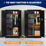 Yizosh Large Gun Safe for Home Rifle and Pistol,Quick Access Gun Safe,Gun Cabinet with Removable Shelf,Gun Cabinet,Rifle Safe Yizosh