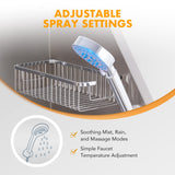 CO-Z 50” Dog Bathing Station for Large Dogs, Professional Dog Grooming Tub Pet Dog Washing Station for Home, Large Dog Bathtub with 304 Stainless Steel Tank, Removable Floor Grate, Steps, Faucet CO-Z