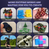 AICOPYTO ABS Filament 1.75mm, 3D Printer Filament Dimensional Accuracy +/- 0.02mm, 1KG Cardboard Spool (2.2 lbs) 3D Printing Filament Fits for Most FDM 3D Printers - ABS Black AICOPYTO