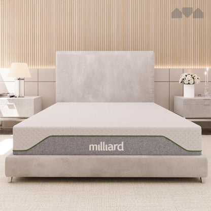 Milliard Memory Foam Mattress 10 inch Firm, Pressure Relieving, Classic (Queen)