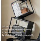 BUZUEY Geometric Bookshelf,5-Tier Unique Bookcase,72.8" Tall Black Modern Book Shelf,Corner Storage Shelves for CDs/Books/Home Decor,Vertical Bookshelf Book Tower for Living Room, Bedroom BUZUEY