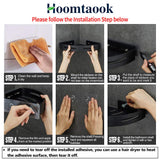 Hoomtaook Adhesive Corner Shelf Bathroom Shower Caddy Organizer for Kitchen Toilet No Drilling 2-Tier Bathroom Corner Shelves Shower Caddies Hoomtaook