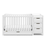 Graco Remi 4-In-1 Convertible Crib & Changer With Drawer (White) – GREENGUARD Gold Certified, Crib And Changing-Table Combo, Includes Changing Pad, Converts To Toddler Bed, Full-Size Bed Graco
