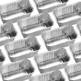 MOACOCK 100 Pack Aluminum Mini Loaf Baking Pans, 1 Lb Heavy Duty Disposable Loaf Pans, 6 x 3.5” Thick Foil Bread Pans for Baking Holiday Treats Food Storage and Takeout MOACOCK