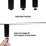 Yaheetech Dining Chairs with Rubber Wood Legs and Non-Woven Fabric Armless Chairs for Kitchen Living Room Hotel Wedding Lounge Reception, Set of 6, Dark Gray Yaheetech